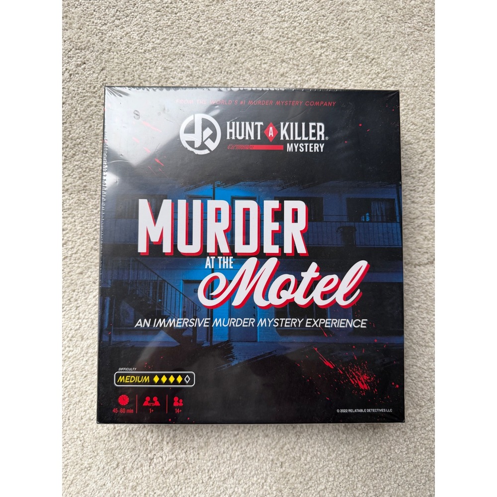 Hunt A Killer Murder at the Motel Game OS Multicolor Immersive Mystery Game